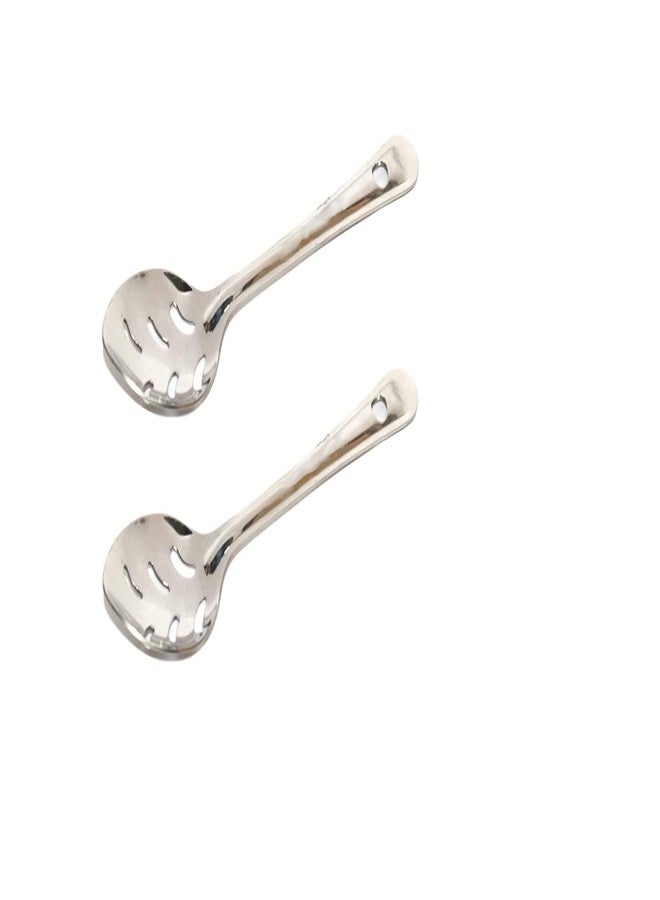 MARWALL Stainless Steel Achar Spoon 2 Pcs Set - Image 1